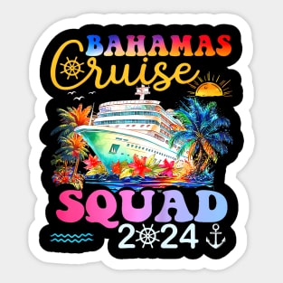 Family Cruise Squad Bahamas 2024 Summer Vacation Sticker